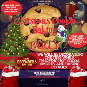 Christmas cookie baking party